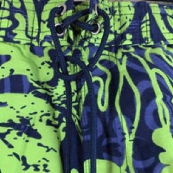 Sand & Sun Men's Shorts Blue Green L Swim Trunks - Picture 3 of 8